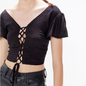 I.AM.GIA Gwyneth Lace-up Top!